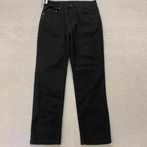 CAT Caterpillar Work Pants Mens 34 x 32 Black Canvas Fleece Lined Insulated - Picture 3 of 12